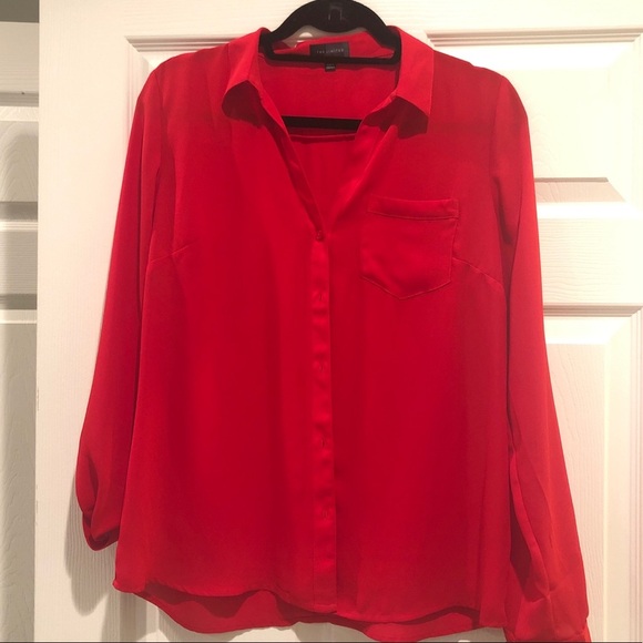 ❗️Sale🔥The Limited Brand red button up - Picture 5 of 7